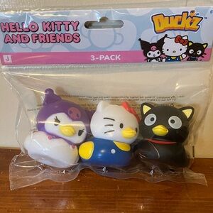 Duckz Hello Kitty and Friends 3-Pack Kuromi, Chococat Rubber Ducks